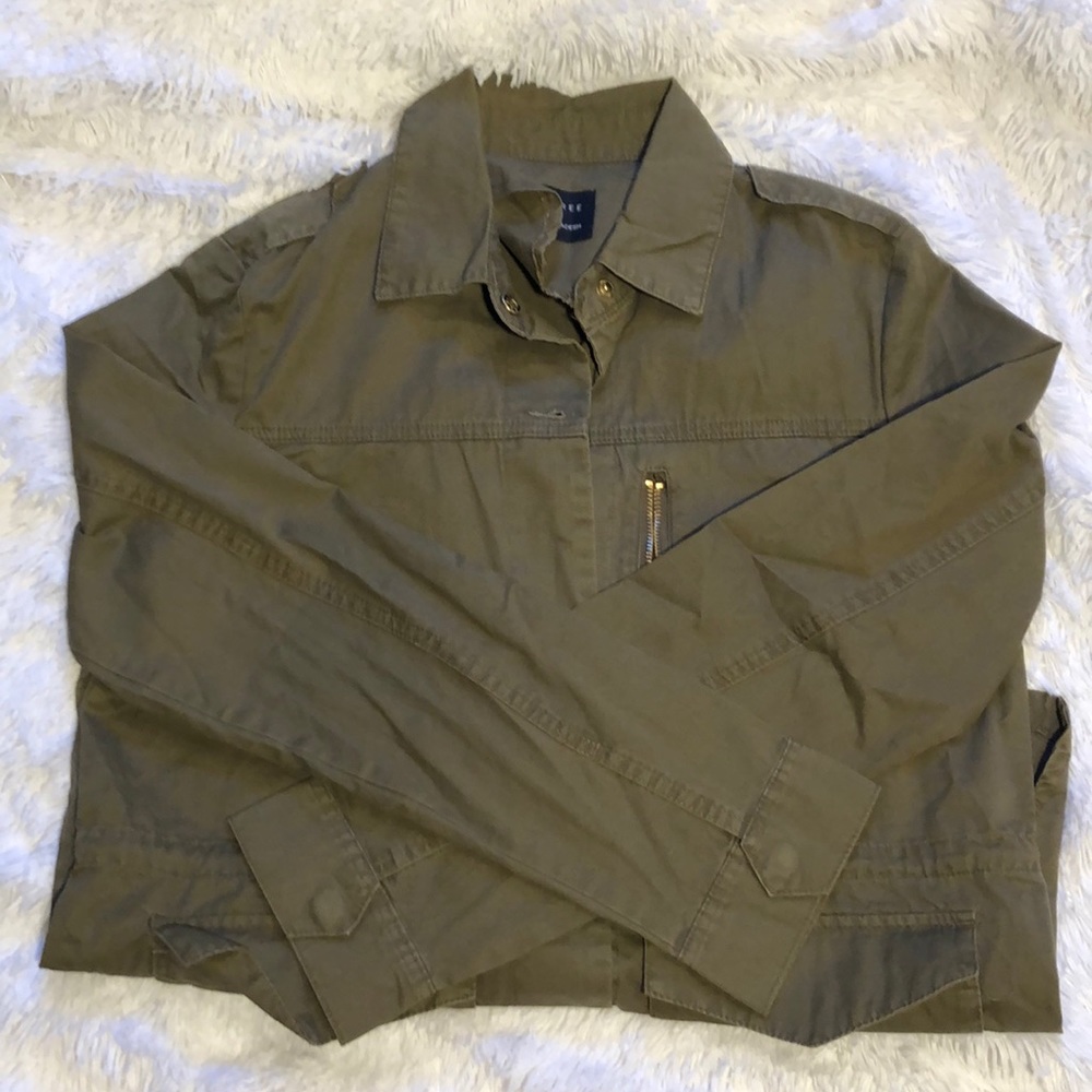 Army Green Love Tree Jacket